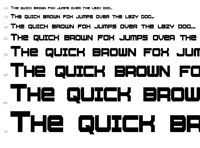Whittle font waterfall